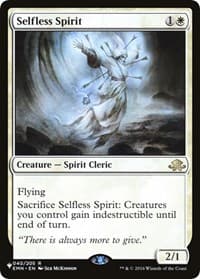 Selfless Spirit - The List Reprints - Magic: The Gathering card
