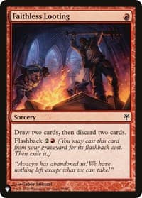 Faithless Looting (DDK) - The List Reprints - Magic: The Gathering card
