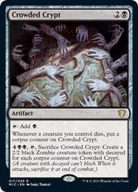 Crowded Crypt - Commander: Innistrad: Midnight Hunt - Magic: The Gathering card