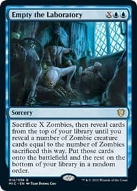 Empty the Laboratory - Commander: Innistrad: Midnight Hunt - Magic: The Gathering card