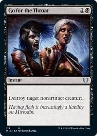 Go for the Throat - Commander: Innistrad: Midnight Hunt - Magic: The Gathering card