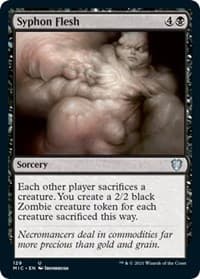 Syphon Flesh - Commander: Innistrad: Midnight Hunt - Magic: The Gathering card