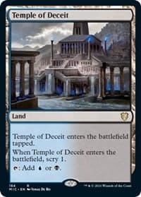 Temple of Deceit - Commander: Innistrad: Midnight Hunt - Magic: The Gathering card