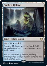 Sunken Hollow - Commander: Innistrad: Midnight Hunt - Magic: The Gathering card
