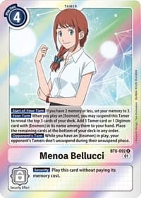 Menoa Bellucci - Double Diamond - Digimon Card Game card