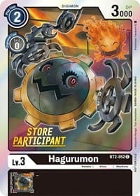 Hagurumon - BT2-052 (Store Participant) - Release Special Booster 1.0 - Digimon Card Game card