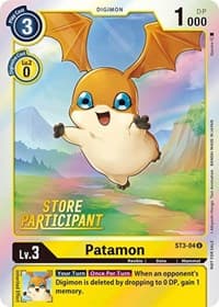 Patamon - ST3-04 (Store Participant) - Starter Deck 03: Heaven's Yellow - Digimon Card Game card
