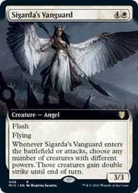 Sigarda's Vanguard (Extended Art) - Commander: Innistrad: Midnight Hunt - Magic: The Gathering card