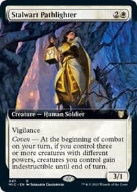 Stalwart Pathlighter (Extended Art) - Commander: Innistrad: Midnight Hunt - Magic: The Gathering card