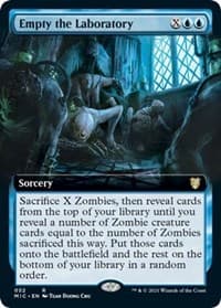 Empty the Laboratory (Extended Art) - Commander: Innistrad: Midnight Hunt - Magic: The Gathering card