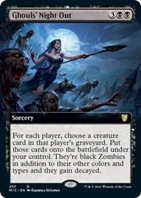 Ghouls' Night Out (Extended Art) - Commander: Innistrad: Midnight Hunt - Magic: The Gathering card
