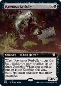 Ravenous Rotbelly (Extended Art) - Commander: Innistrad: Midnight Hunt - Magic: The Gathering card