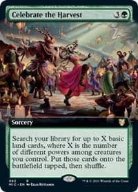 Celebrate the Harvest (Extended Art) - Commander: Innistrad: Midnight Hunt - Magic: The Gathering card