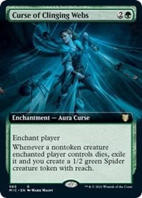 Curse of Clinging Webs (Extended Art) - Commander: Innistrad: Midnight Hunt - Magic: The Gathering card