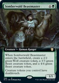 Somberwald Beastmaster (Extended Art) - Commander: Innistrad: Midnight Hunt - Magic: The Gathering card