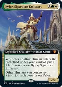 Kyler, Sigardian Emissary (Extended Art) - Commander: Innistrad: Midnight Hunt - Magic: The Gathering card