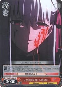 Unshackled, Sakura - Fate/stay night [Heaven's Feel] Vol.2 - Weiss Schwarz card
