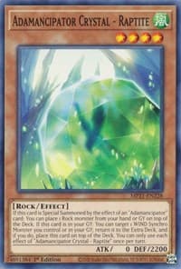 Adamancipator Crystal - Raptite - 2021 Tin of Ancient Battles - YuGiOh card