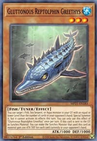 Gluttonous Reptolphin Greethys - 2021 Tin of Ancient Battles - YuGiOh card