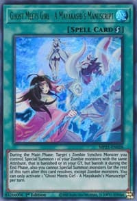 Ghost Meets Girl - A Mayakashi's Manuscript - 2021 Tin of Ancient Battles - YuGiOh card