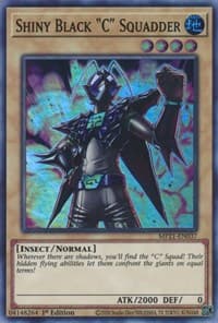 Shiny Black "C" Squadder - 2021 Tin of Ancient Battles - YuGiOh card
