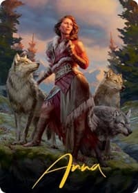 Arlinn, the Pack's Hope Art Card (01/81) (Gold-Stamped Signature) - Art Series: Innistrad: Midnight Hunt - Magic: The Gathering card