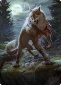 Arlinn, the Moon's Fury Art Card (02/81) - Art Series: Innistrad: Midnight Hunt - Magic: The Gathering card