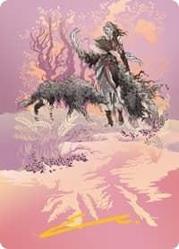 Arlinn, the Pack's Hope Art Card (03/81) (Gold-Stamped Signature) - Art Series: Innistrad: Midnight Hunt - Magic: The Gathering card