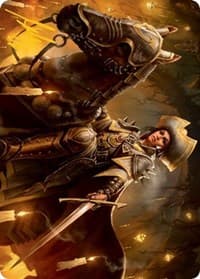 Seasoned Cathar Art Card (Gold-Stamped Signature) - Art Series: Innistrad: Midnight Hunt - Magic: The Gathering card