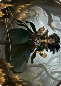 Candlegrove Witch Art Card (15/81) (Gold-Stamped Signature) - Art Series: Innistrad: Midnight Hunt - Magic: The Gathering card