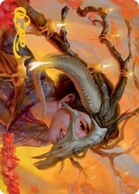 Hedgewitch's Mask Art Card (Gold-Stamped Signature) - Art Series: Innistrad: Midnight Hunt - Magic: The Gathering card