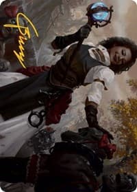Skaab Wrangler Art Card (Gold-Stamped Signature) - Art Series: Innistrad: Midnight Hunt - Magic: The Gathering card