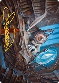Unblinking Observer Art Card (Gold-Stamped Signature) - Art Series: Innistrad: Midnight Hunt - Magic: The Gathering card