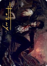 Arrogant Outlaw Art Card (Gold-Stamped Signature) - Art Series: Innistrad: Midnight Hunt - Magic: The Gathering card