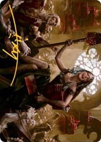 Gisa, Glorious Resurrector Art Card (Gold-Stamped Signature) - Art Series: Innistrad: Midnight Hunt - Magic: The Gathering card