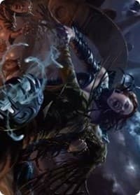 Olivia's Midnight Ambush Art Card - Art Series: Innistrad: Midnight Hunt - Magic: The Gathering card