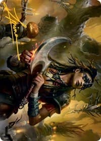 Harvesttide Sentry Art Card (Gold-Stamped Signature) - Art Series: Innistrad: Midnight Hunt - Magic: The Gathering card