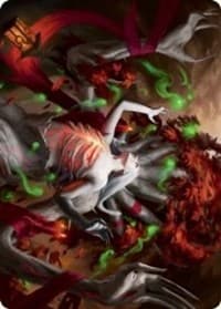 Dryad's Revival Art Card - Art Series: Innistrad: Midnight Hunt - Magic: The Gathering card