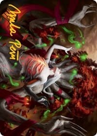 Dryad's Revival Art Card (Gold-Stamped Signature) - Art Series: Innistrad: Midnight Hunt - Magic: The Gathering card