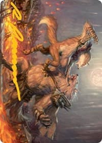 Duel for Dominance Art Card (Gold-Stamped Signature) - Art Series: Innistrad: Midnight Hunt - Magic: The Gathering card
