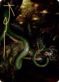 Saryth, the Viper's Fang Art Card (Gold-Stamped Signature) - Art Series: Innistrad: Midnight Hunt - Magic: The Gathering card