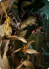 Wing Shredder Art Card (Gold-Stamped Signature) - Art Series: Innistrad: Midnight Hunt - Magic: The Gathering card