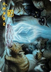 Can't Stay Away Art Card (Gold-Stamped Signature) - Art Series: Innistrad: Midnight Hunt - Magic: The Gathering card