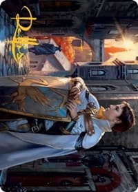 Dennick, Pious Apprentice Art Card (Gold-Stamped Signature) - Art Series: Innistrad: Midnight Hunt - Magic: The Gathering card