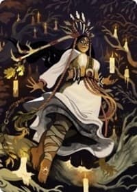 Candlegrove Witch Art Card (76/81) - Art Series: Innistrad: Midnight Hunt - Magic: The Gathering card