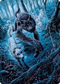 Untamed Pup Art Card - Art Series: Innistrad: Midnight Hunt - Magic: The Gathering card