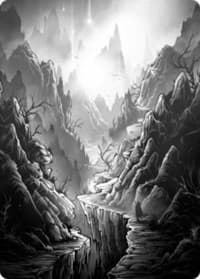 Mountain Art Card - Art Series: Innistrad: Midnight Hunt - Magic: The Gathering card