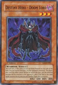 Destiny Hero - Doom Lord - Enemy of Justice - YuGiOh card