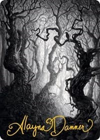 Forest Art Card (80/81) (Gold-Stamped Signature) - Art Series: Innistrad: Midnight Hunt - Magic: The Gathering card