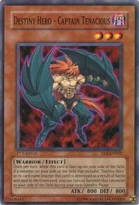 Destiny Hero - Captain Tenacious - Enemy of Justice - YuGiOh card